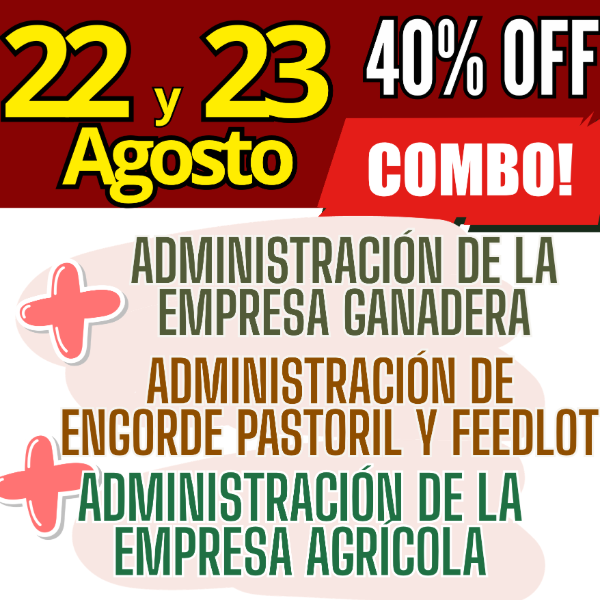 Producto - COMBO 3 CURSOS: Admin Ganadera + Engorde Pastoril y Feedlot + Admin Agrícola