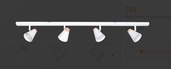 Producto - Aplique Bodo 4 luces GU10 Liston