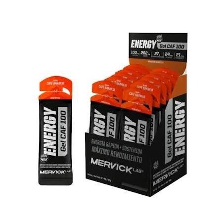 Producto - Gel energetico Mervick 100mg Naranja