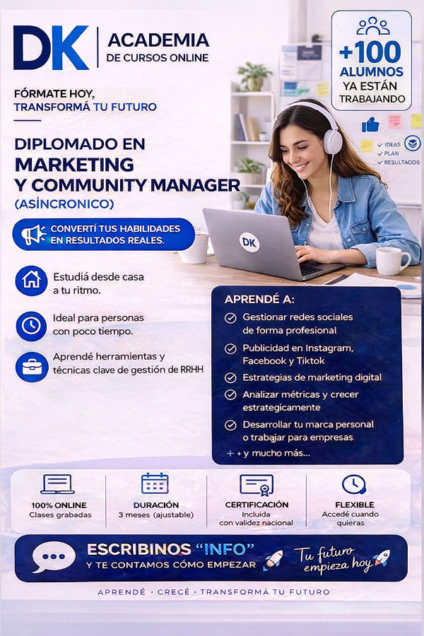 Producto - DIPLOMADO EN MARKETING Y COMMUNITY ASÍNCRONICO