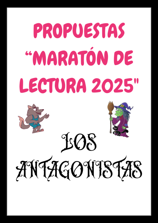 Producto - 5 PROPUESTAS MARATÓN DE LECTURA "LOS ANTAGONISTAS"