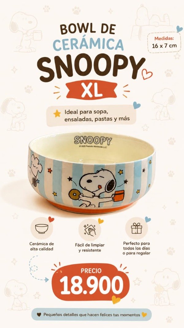 Producto - BOWL CERAMICA 6" PERRITO CON RAYAS