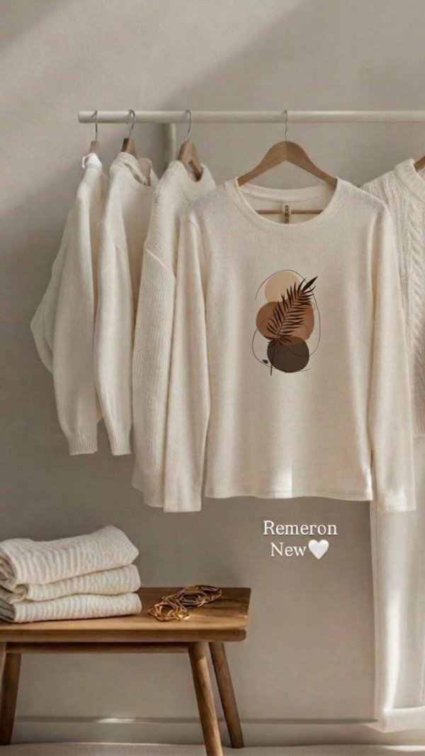Producto - REMERON MANGA LARGA NATURAL BOHO
