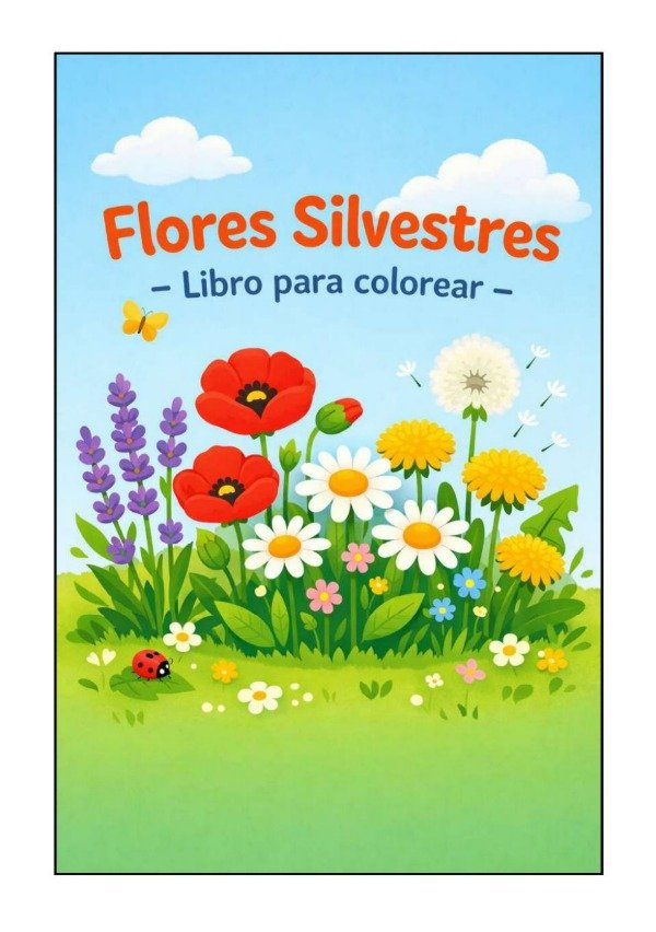 Producto - Flores Silvestres - Libro para Colorear