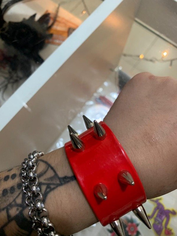 Producto - Pulsera Roja Doble Púas BBK