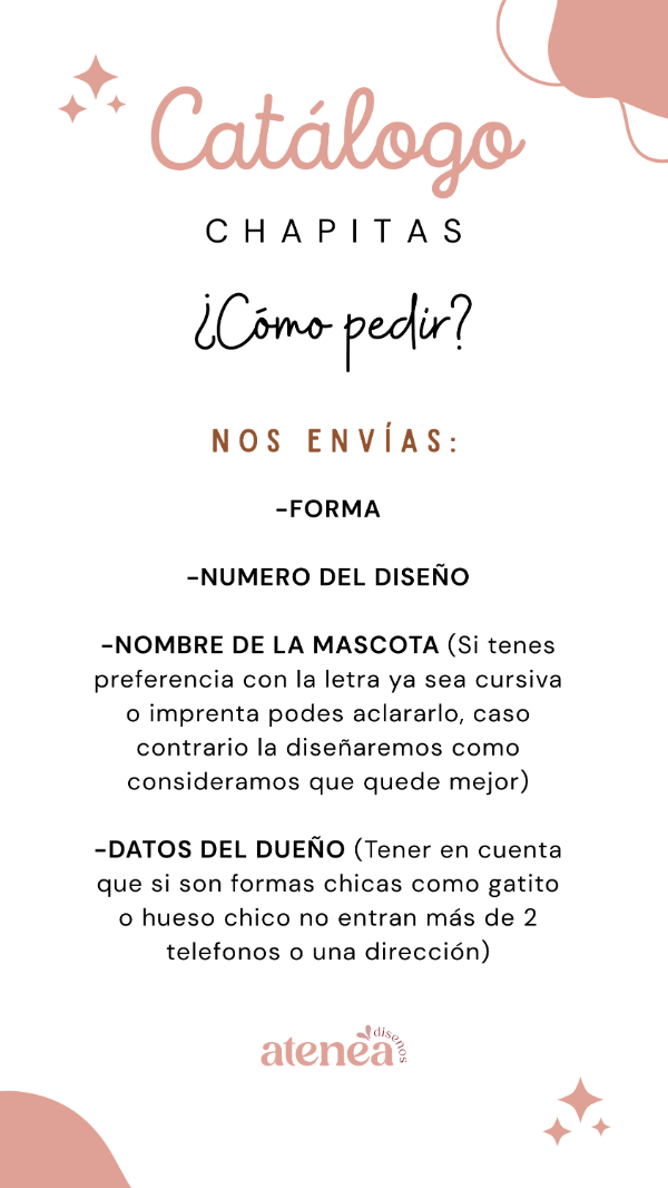 Producto - Chapita Identificatoria para mascota