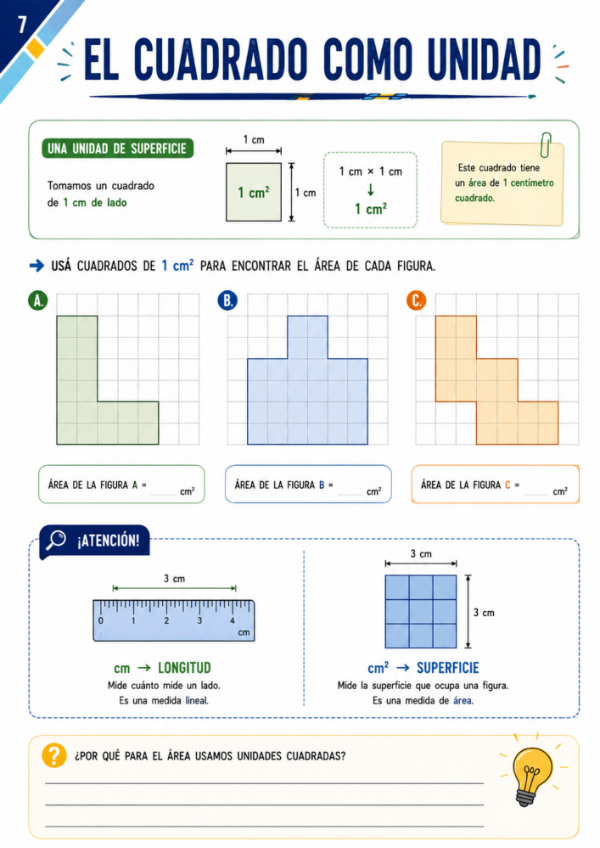 Producto - Perímetro y Área: Fórmulas, equivalencias y resolución de problemas - 6
