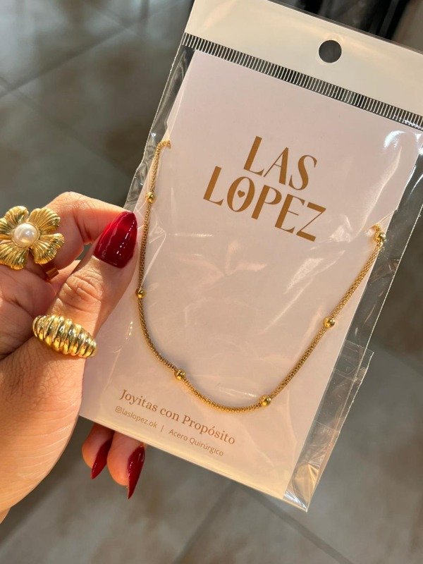 Producto - COLLAR ANCHO CON BOLITAS