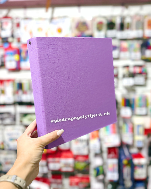 Producto - Carpeta 3 anillos lila