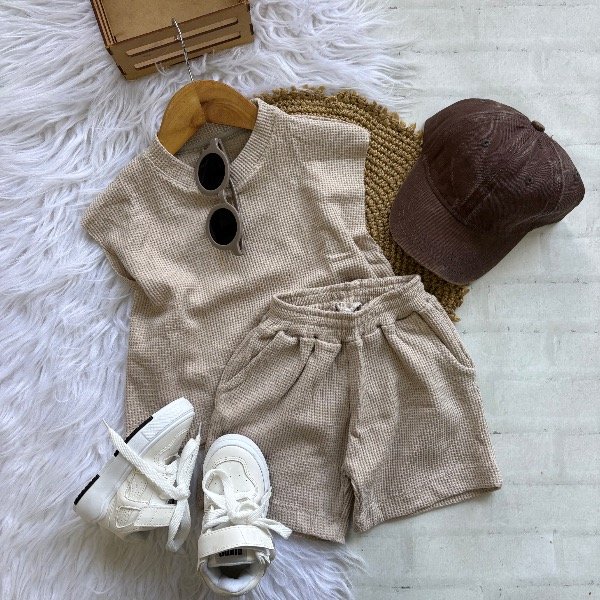 Producto - Conjunto Adam color BEIGE talles de bebé