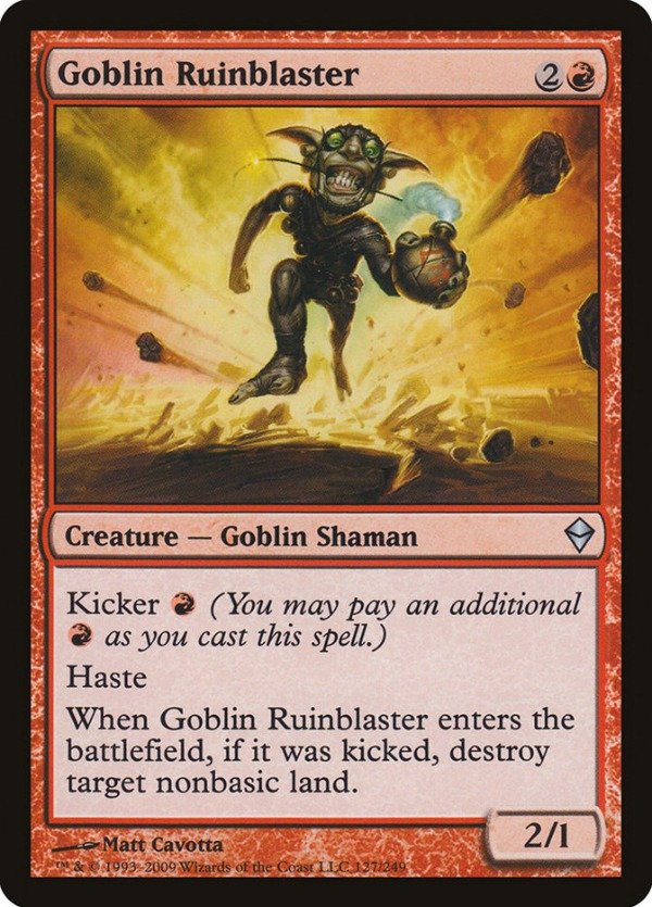 Producto - Goblin Ruinblaster  Zendikar