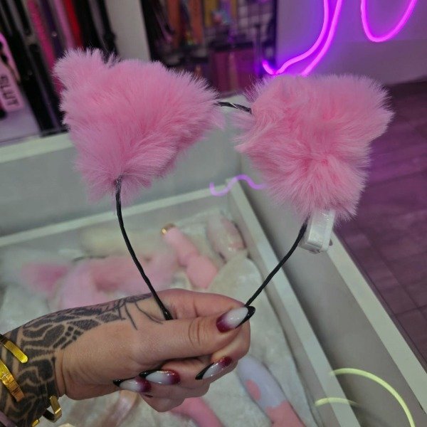 Producto - Orejitas Kitty (rosa/blanco) - 0