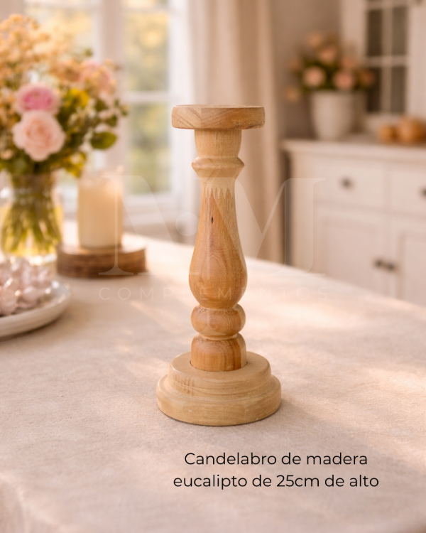 Producto - Candelabro eucalipto 25cm