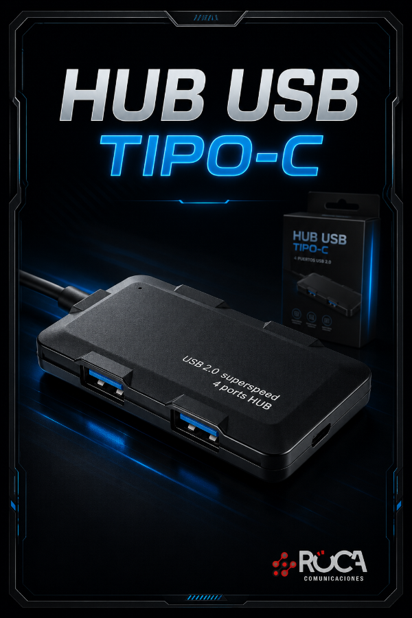 Producto - HUB USB C a 4 Puertos USB 2.0 Netmak