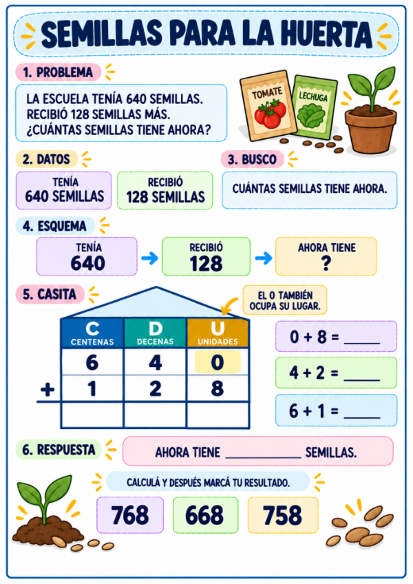 Producto - Problemas con Casitas: Sumas y Restas de 3 Cifras, Familias del 500 al 900 - 2