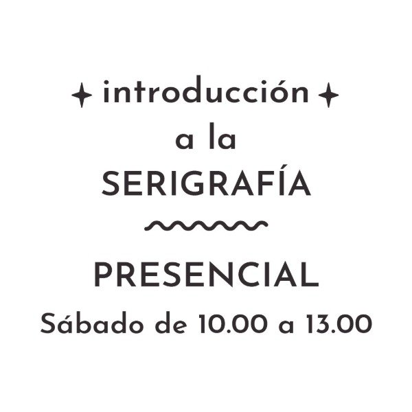 Producto - Introducción a la serigrafía - sábado 7 de Febrero de 10 a 13 hs