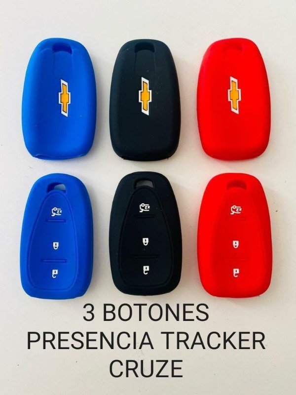 Producto - FUNDA CUBRE LLAVE CHEVROLET TRACKER - CRUZE 3 BOTONES PRESENCIA