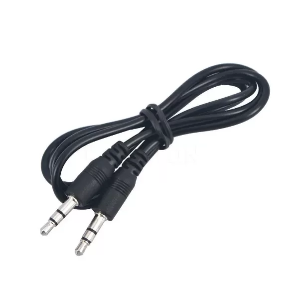 Producto - CABLE DE AUDIO AUXILIAR 3.5MM ENGOMADO 1 METRO