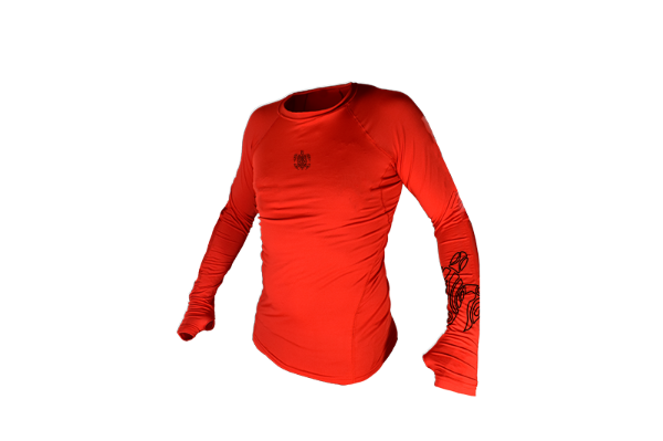 Producto - REMERA PRIMERA PIEL - PROTECCION UV - ROJA LISA - HIDRA SPORT