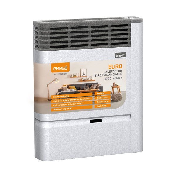 Producto - Calefactor EMEGE EURO 2135 3500 Kcal/h Tiro Balanceado Multigas