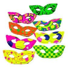 Producto - ANTIFAZ FLUOR DE PLASTICO CON ELASTICO