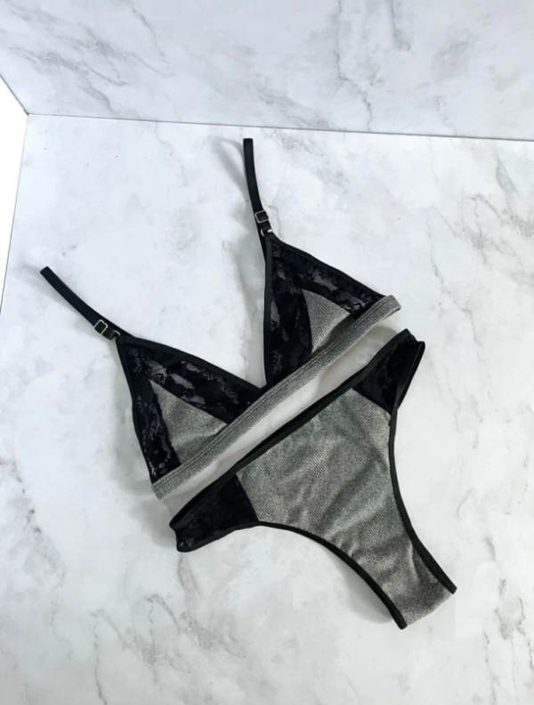 Producto - SET AGUSTINA MORLEY  - GRIS CON NEGRO - 0