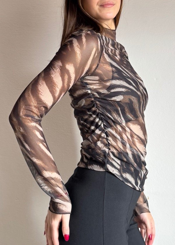 Producto - Media Polera Tul Cebra