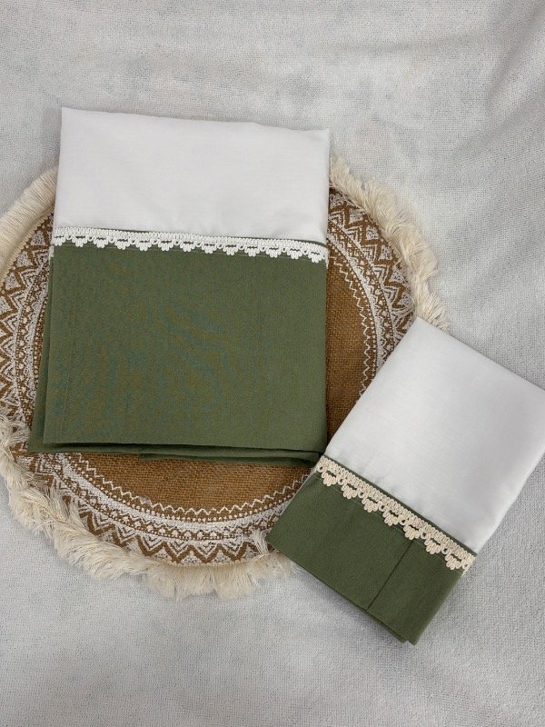 Producto - Sábanas puntilla verde malva FUNCIONAL