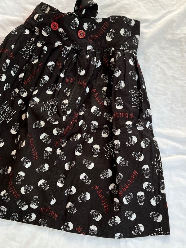 Faldita Goth Skull talle 34 — imagen 2