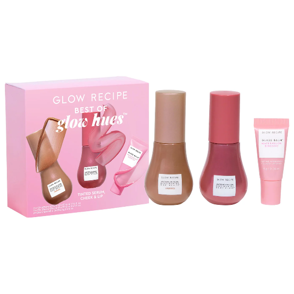 Producto - Trio Glow Recipe "Tinted Serum, Mejillas y Labios"