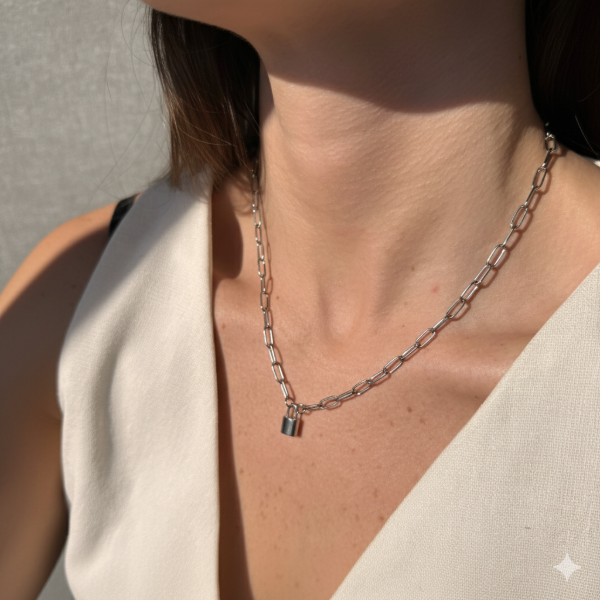 Producto - Collar Lock Silver