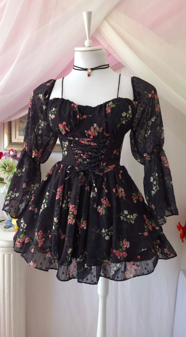 Producto - Vestido Coquette Liaa Negro! IMPORTADO NUEVO