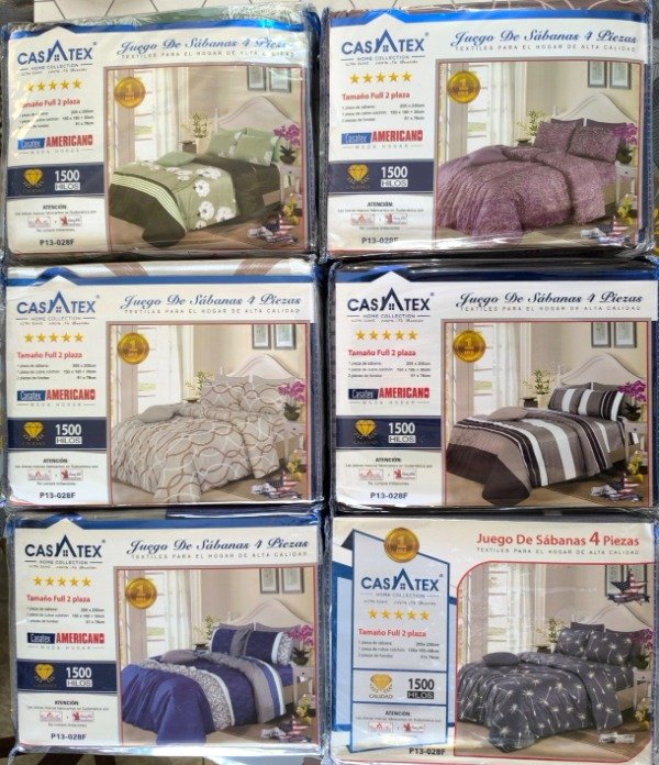 Producto - JUEGO DE SABANAS 2PLAZAS CASATEX (x6)