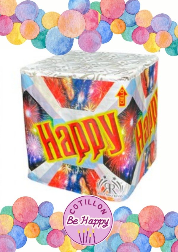 Producto - TORTA 16 LUCES HAPPY - Efectos surtidos