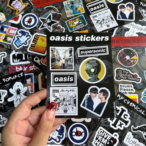 Producto - Plancha de stickers Oasis