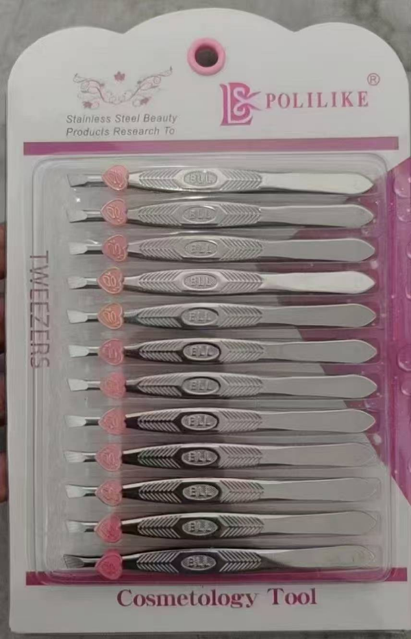 Producto - PINZA DE DEPILAR POLILIKE X12PC 168-1