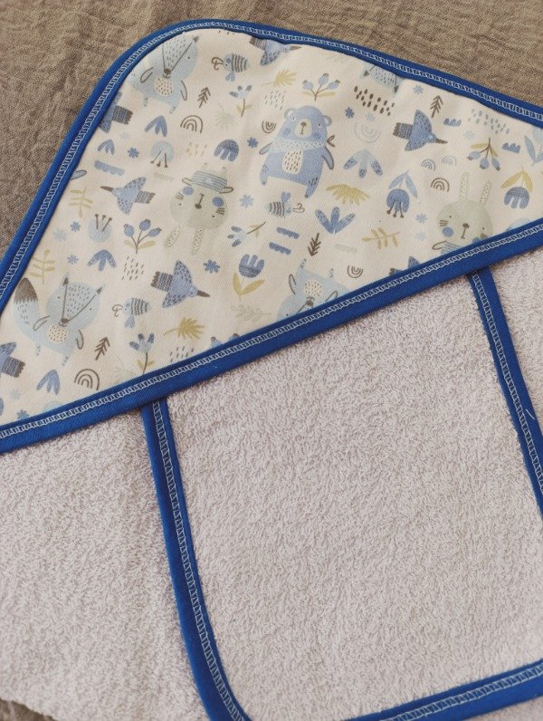 Producto - Toallón con babita - Azul