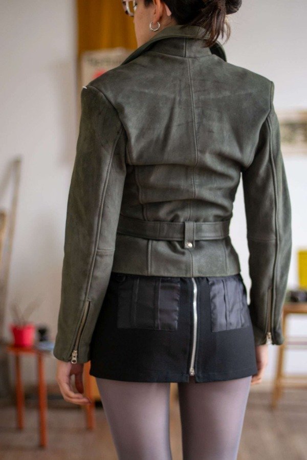 Chaqueta Biker Leather Talle: XS/S- — imagen 4