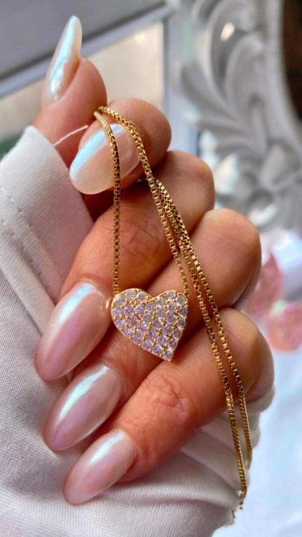 Producto - Gargantilla corazón brillos