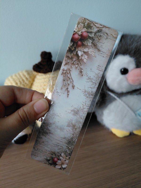 Producto - Señalador literario - Vintage con flores #014
