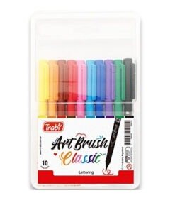 Producto - Marcador trabi art brush punta pincel x 10 unidades surtidas colores clasicos