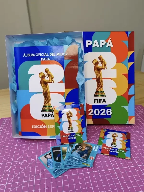 Producto - Kit Impresion Álbum Mundial 2026 Día Del Padre Edita Canva