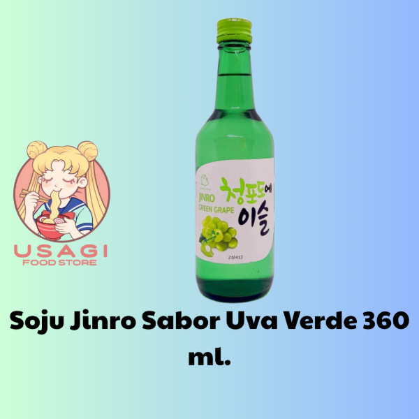 Producto - Soju Jinro Sabor Uva Verde 360 ml.