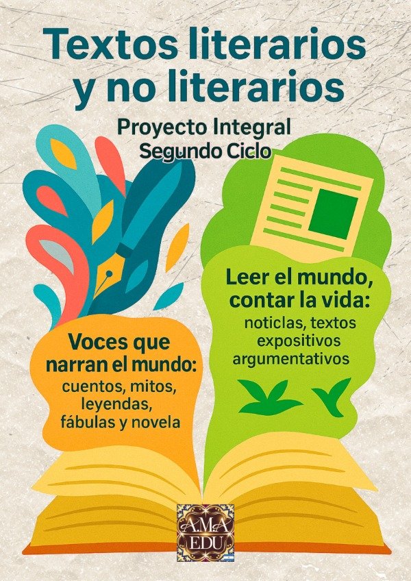 Producto - Proyecto TEXTOS LITERARIOS Y NO LITERARIOS (Segundo Ciclo)