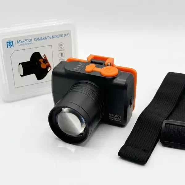 Producto - LINTERNA FRONTAL MINERA LED RECARGABLE CON SENSOR