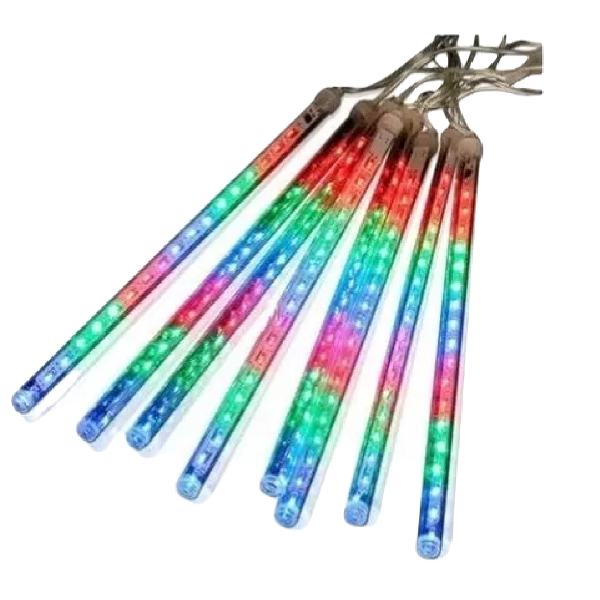 Producto - TUBOS LED LLUVIA RGB 8 LUCES 50 CM 3 MTS