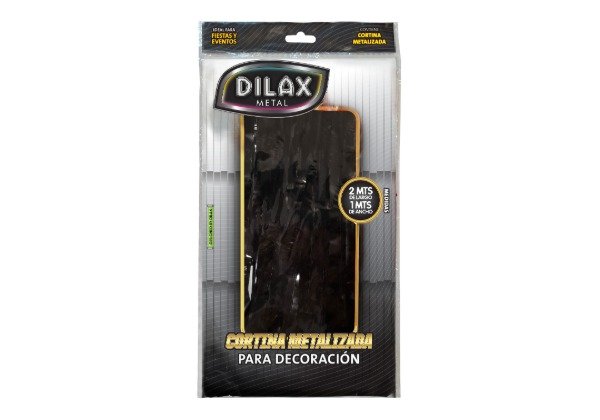 Producto - CORTINA DILAX METALIZADA NEGRA ( 2.00 x1.00 mts ) x1