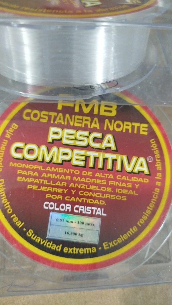 Producto - TANZA COSTANERA NORTE X100 METROS 0.41MM Y 0.51MM TRANSPARENTE