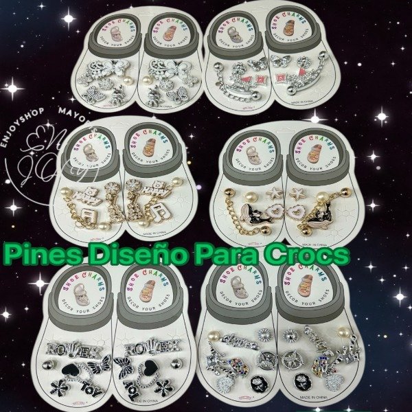 Producto - PIN PINES DE CROCS OJOTA DE METAL VARIOS ENJOY331