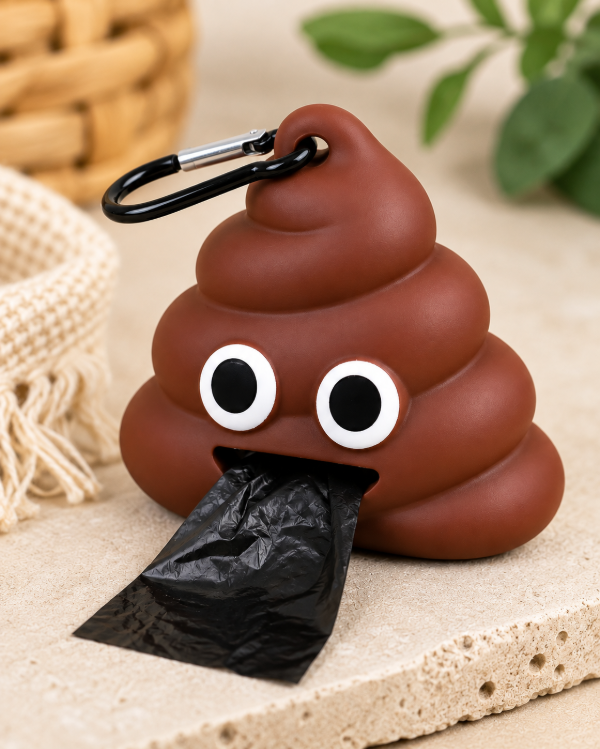 Producto - Porta bolsa Carita popo + 1 rollo de bolsita - 0